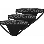 Michael Kors Kalsonger 3P Basic Jock Strap Svart bomull Small Herr