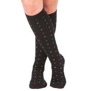 Trofe Printed Support Socks Strumpor Svart Strl 39/42 Dam