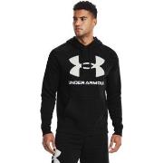 Under Armour Rival Fleece Big Logo Hoodie Svart/Vit Small Herr