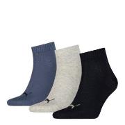 Puma Strumpor 3P Quarter Socks Marin/Grå Strl 39/42