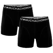 Muchachomalo Kalsonger 2P Cotton Stretch Basic Boxers Svart bomull Sma...