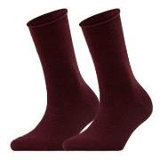 Falke Strumpor 2P Women Casual Happy Sock Vinröd Strl 39/42 Dam