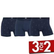 Dovre Kalsonger 3P Bamboo Boxer Tights Blå Mönstrad Small Herr