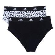 adidas Trosor 2P Bikini Brief Svart/Vit bomull Small Dam