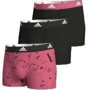 adidas Kalsonger 3P Active Flex Cotton Trunk Svart/Rosa bomull Medium ...