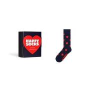 Happy socks Strumpor Heart Sock Gift Box Marin mönstrad bomull Strl 41...