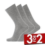 Dovre Strumpor 3P Cotton No-Elastic Socks Grå Strl 45/48 Herr