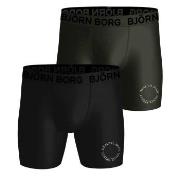 Björn Borg Kalsonger 2P Performance Boxer 1727 Svart polyester Medium ...