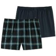 Schiesser Kalsonger 2P Boxershorts multipack Brun mönstrad bomull Smal...