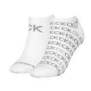 Calvin Klein Strumpor 2P Callie Sneaker Logo Sock Vit Strl 40/46 Dam