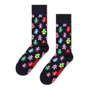 Happy socks Strumpor Teddy Sock Svart Mönster bomull Strl 41/46