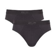 Sloggi Kalsonger 2P SLG Base Midi Briefs Svart bomull Small Herr
