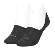 Calvin Klein Strumpor 2P Women Mid Cut Footie Socks Mörkgrå Strl 39/42...