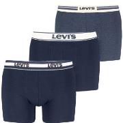 Levis Kalsonger 3P Gift Icon Combi Boxer Marin bomull Medium Herr