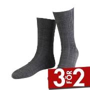 Amanda Christensen Strumpor Grade Wide Rib Ankle Socks Grå Strl 39/42