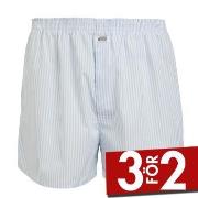 Jockey Kalsonger Woven Poplin Boxer Shorts Vit m Ränder bomull Small H...