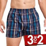 Jockey Kalsonger Woven Poplin Boxer Shorts Blå Mönstrad bomull Large H...