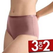 Sloggi Trosor 3P GO Daily Cotton High Waist Brief Mörkrosa bomull Smal...