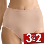 Sloggi Trosor 3P GO Daily Cotton High Waist Brief Beige bomull Small D...