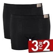 Sloggi Kalsonger 2P Men GO Natural Short Svart bomull Small Herr