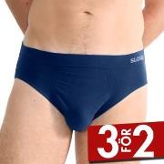 Sloggi Kalsonger 2P Men GO Smooth Classic Briefs Mörkblå Small Herr
