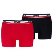 Levis Kalsonger 2P Sportswear Logo Base Boxer Svart/Röd bomull Small H...