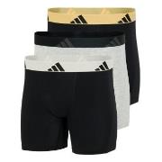 adidas Kalsonger 3P Active Flex Cotton Boxer Brief Grå/Svart bomull Me...