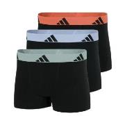 adidas Kalsonger 3P Active Flex Cotton Trunk Svart/Mint bomull Small H...