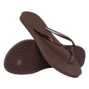 Havaianas Slim Glitter II Mörkbrun Strl 35/36 Dam