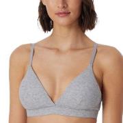 Schiesser BH Pure Rib Organic Cotton Soft Bra Grå A 70 Dam