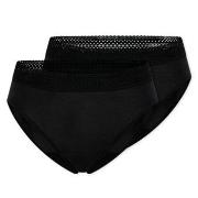 Schiesser Trosor 2P Care Rio Period Pants Svart bomull 38 Dam