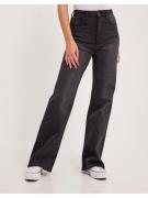 Pieces Pcflikka Ultra Hw Wide Jns Blc Bc Wide leg jeans Black Denim