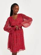 Pieces - Långärmade klänningar - Barbados Cherry Flower - Pcmynte Ls D...
