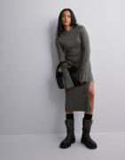 Nelly - Grå - Everyday Long Knit Dress