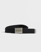 Carhartt WIP - Svart - Clip Belt Chrome