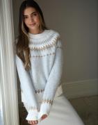 Nelly - Grå - Jacquard Knit Sweater