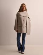 Selected Femme - Beige - Slfpam Handmade Scarf Jacket