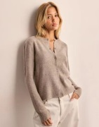 Pieces - Beige - Pcmalou Ls Knit Cardigan Noos Bc