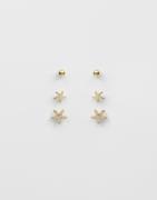 Pieces - Guld - Pclavita 3-Pack Earrings