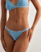 Juicy Couture - Blå - Ribbed Microfibre Thong