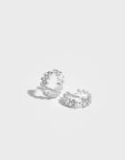 Pilgrim - Silver - HELI Recycled Crystal Hoops