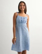 Vero Moda - Blå - Vmodette Sl Short Dress Wvn Ga