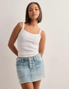 True Religion - Blå - Sadie Mini Skirt Flap