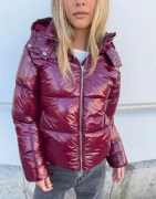 Nelly - Röd - Everyday Shiny Puffer Jacket