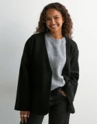 Only - Svart - Onladina Life V-Neck Jacket Otw Cc