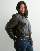 Only - Brun - Onlmarie Faux Leather Puffer Cc Otw
