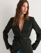 Vero Moda - Svart - Vmsally Ls Long Blazer Wvn Exp