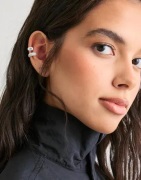 Pilgrim - Silver - Hudsyn Ear Cuff, 2-in-1 Set