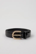 Pieces - Svart - Pcestina Leather Jeans Belt Noos