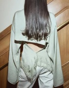 Nelly - Grön - Sassy Lace Blouse